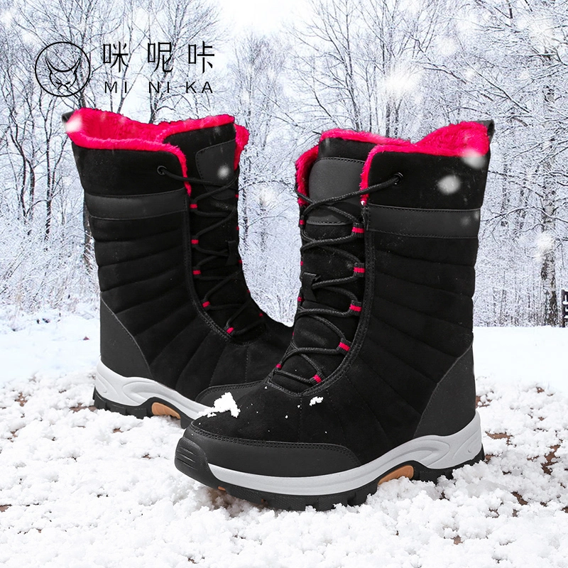 Hellosports Warm Women′ S Snow Boots Thigh High Wholesale Fur Boots Women′ S Winter Footwear Long Boots for Women