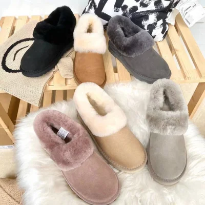 Hellosports 2021vendita all'ingrosso stivali da neve da donna invernali scarpe da donna alla caviglia designer di lusso brutti stivali in pile corti per le donne