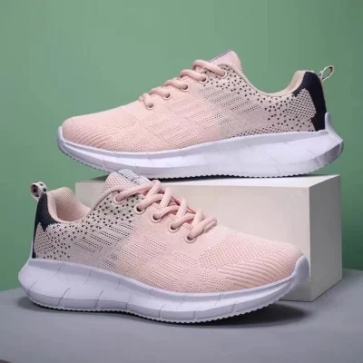 Comode scarpe sportive da donna con materiale Fly Knit per la corsa